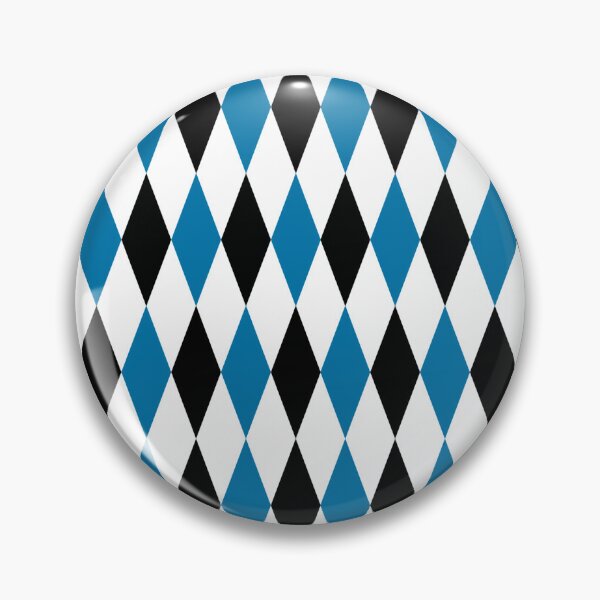 Item preview, Blue Black White Harlequin Diamonds Pattern - Light  designed and sold by PatternTitan.