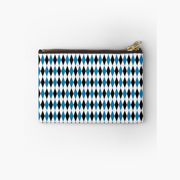 Item preview, Blue Black White Harlequin Diamonds Pattern - Light  designed and sold by PatternTitan.