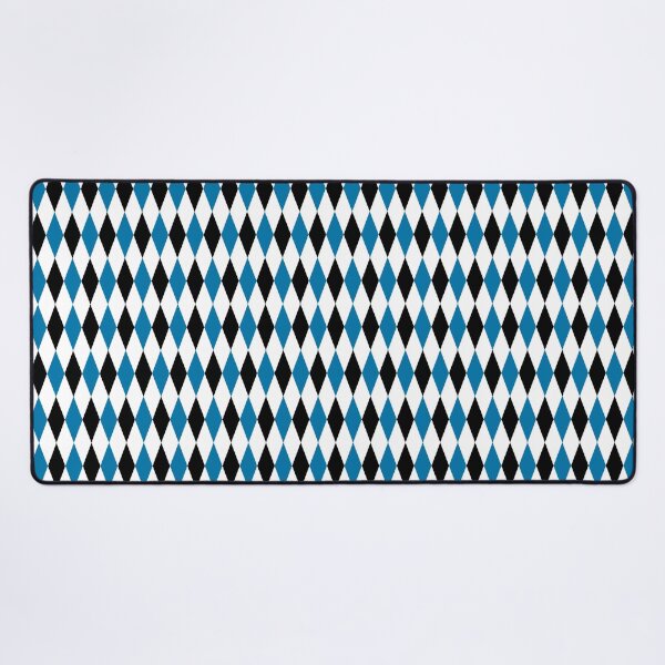Item preview, Blue Black White Harlequin Diamonds Pattern - Light  designed and sold by PatternTitan.