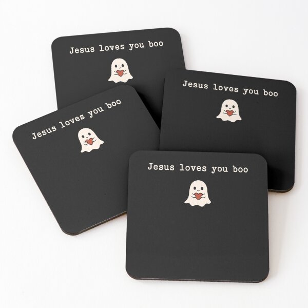 Item preview, Jesus Loves You Boo Ghost Christian Halloween designed and sold by cerima.