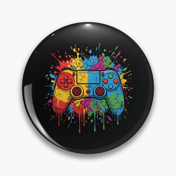 Item preview, Colorful Game Controller Splatter designed and sold by liamsi-kouz.