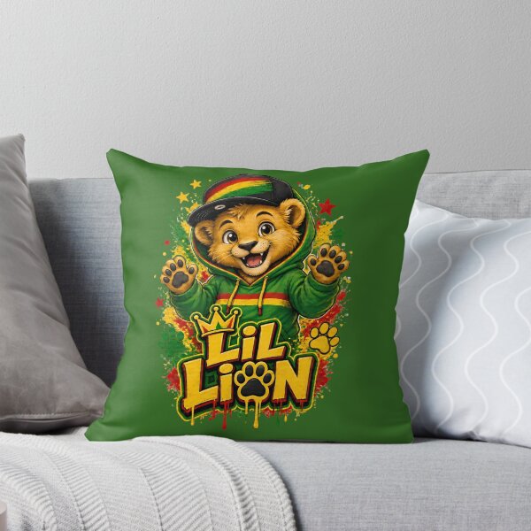 Item preview, Lil Lion Reggae Vibe Cute Rastafari King Crown Art   designed and sold by digitalbob60.