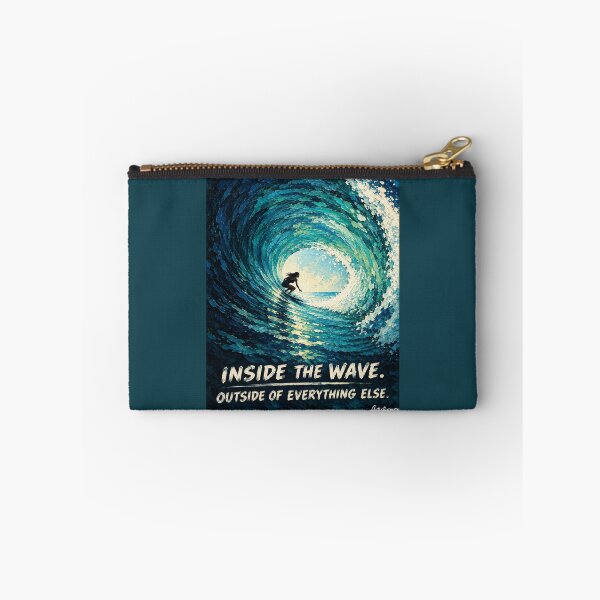 Item preview, Inside the Barrel — Minimalist Surfer Wave Art designed and sold by Artisticanvas.