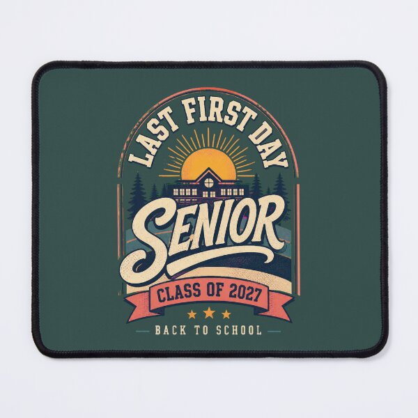 Item preview, Last First Day Senior 2027 ®, Class of 2027 Back to School Oversized T-Shirt designed and sold by BoomerAndCo.