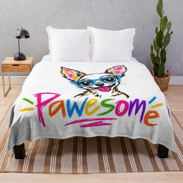 Item preview, Pawesome Chihuahua Funny Colorful Hand Drawn Dog designed and sold by UrbanStatic.