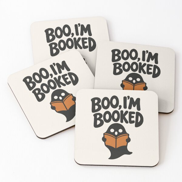 Item preview, Boo Im Booked Reading Ghost Halloween Bookworm designed and sold by MavtM.