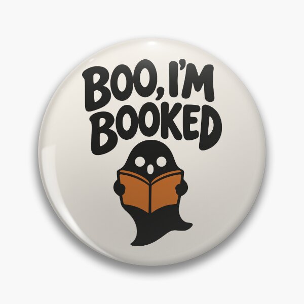Item preview, Boo Im Booked Reading Ghost Halloween Bookworm designed and sold by MavtM.