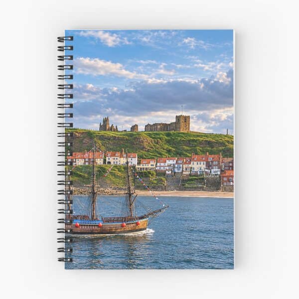 Item preview, Historic Sailing Ship off Whitby Coast designed and sold by Astute-Artio-Photography.
