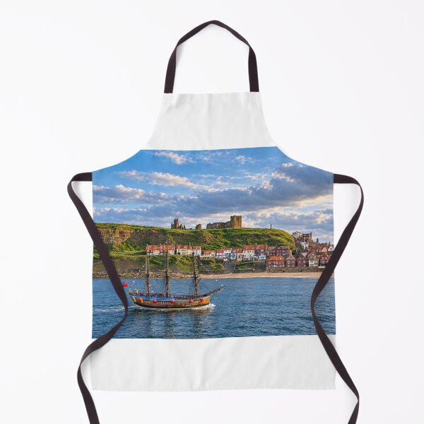 Item preview, Historic Sailing Ship off Whitby Coast designed and sold by Astute-Artio-Photography.