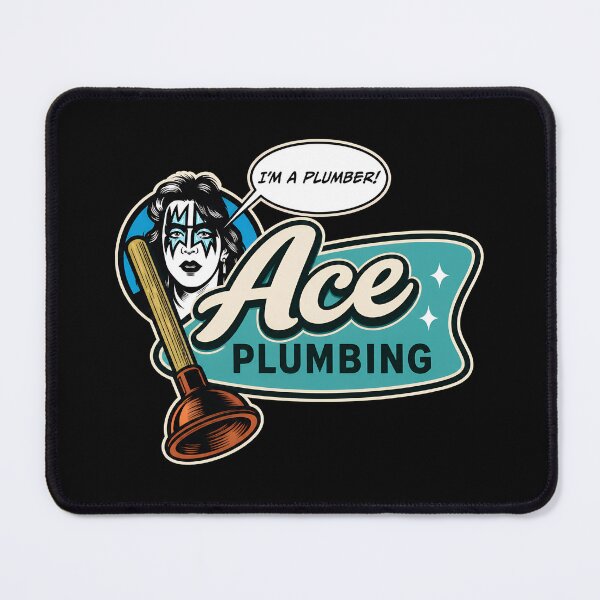 Item preview, Aces Plumbings Rock Star Plumber Humor designed and sold by ZenobiaKingsley.