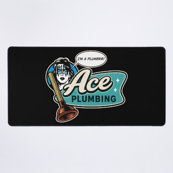 Item preview, Aces Plumbings Rock Star Plumber Humor designed and sold by ZenobiaKingsley.