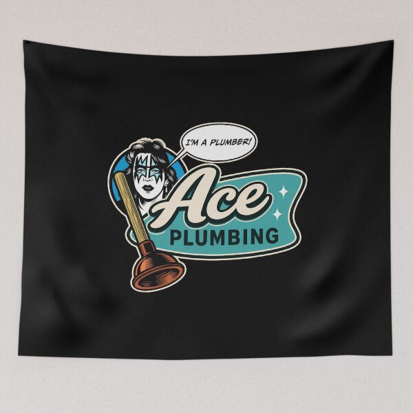 Item preview, Aces Plumbings Rock Star Plumber Humor designed and sold by ZenobiaKingsley.