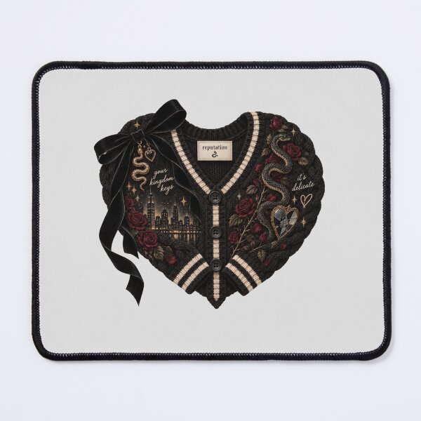 Item preview, REPUTATION Cardigan Taylor Swift v1 Folklore Heart Sweater designed and sold by taylorvinyls.