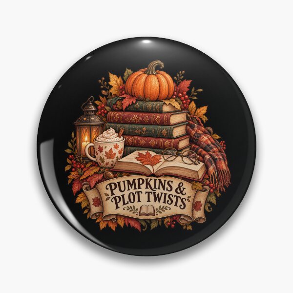 Item preview, Pumpkins & Plot Twists – Cozy Autumn Bookish Design designed and sold by Scarlett-Goods.