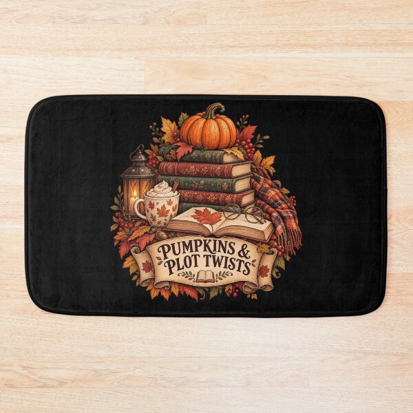 Item preview, Pumpkins & Plot Twists – Cozy Autumn Bookish Design designed and sold by Scarlett-Goods.