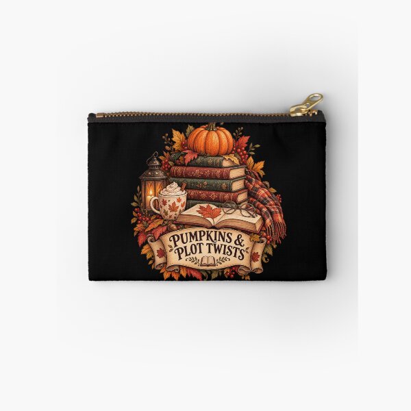 Item preview, Pumpkins & Plot Twists – Cozy Autumn Bookish Design designed and sold by Scarlett-Goods.