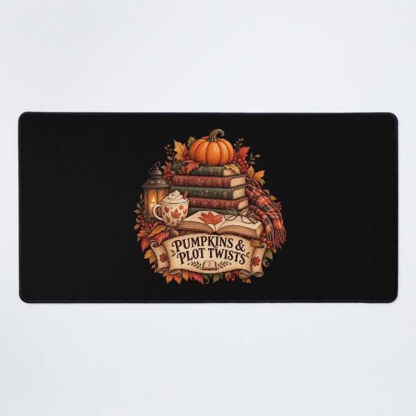Item preview, Pumpkins & Plot Twists – Cozy Autumn Bookish Design designed and sold by Scarlett-Goods.