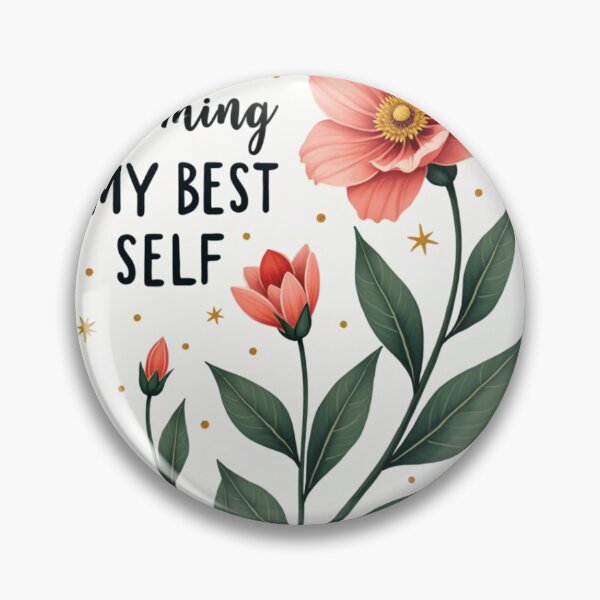 Item preview, Becoming My Best Self – Floral Inspiration designed and sold by PURPOSE RISE CO..