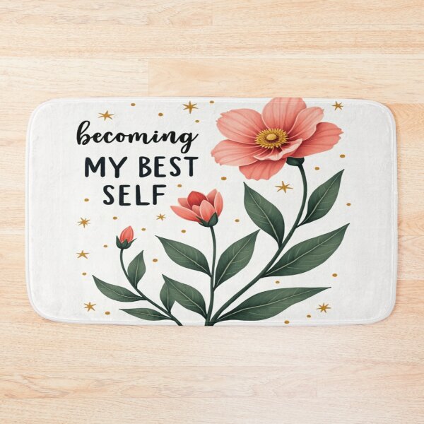 Item preview, Becoming My Best Self – Floral Inspiration designed and sold by PURPOSE RISE CO..