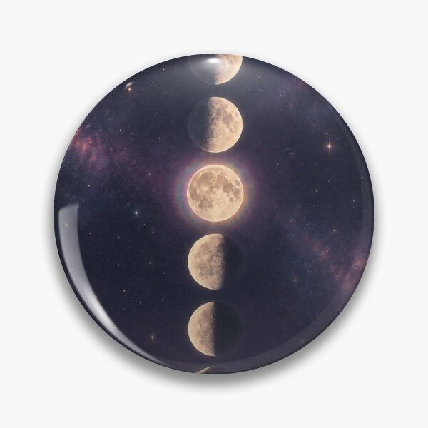 Item preview, Opal Moon Phases Over Dunes — Celestial Iridescent Wall Art Print designed and sold by sinansuticer.