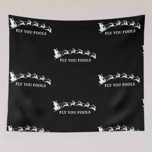 Item preview, Fly You Fools Santa Sleigh Fantasy Holiday Humor designed and sold by RDGNR.