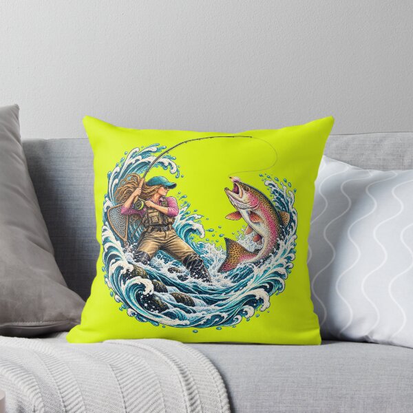Item preview, Wild Waters Woman Fly Fishing designed and sold by Willyboy16.