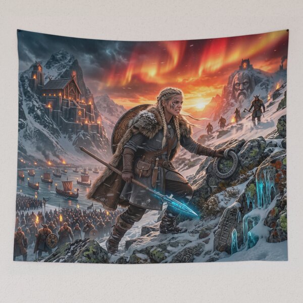 Item preview, Viking Queen Leads the March to Valhalla designed and sold by VALKYRAART53.