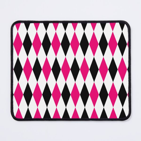 Item preview, Pink Black White Harlequin Diamonds Pattern - Light  designed and sold by PatternTitan.