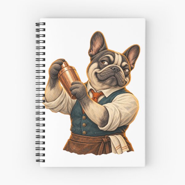 Item preview, French Bulldog Cocktail Bartender designed and sold by ArtikaCreative.