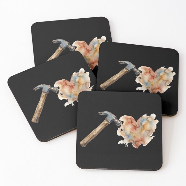 Item preview, Watercolor Hammer Shaping A Colorful Heart Art designed and sold by bvdesignart.