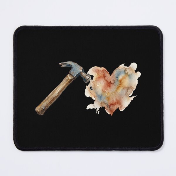 Item preview, Watercolor Hammer Shaping A Colorful Heart Art designed and sold by bvdesignart.
