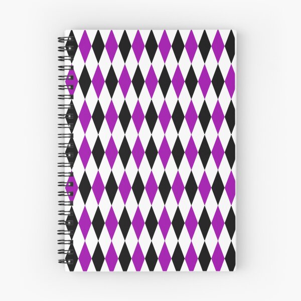 Item preview, Purple Black White Harlequin Diamonds Pattern - Light  designed and sold by PatternTitan.