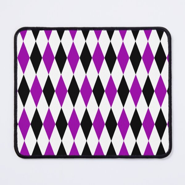 Item preview, Purple Black White Harlequin Diamonds Pattern - Light designed and sold by PatternTitan.