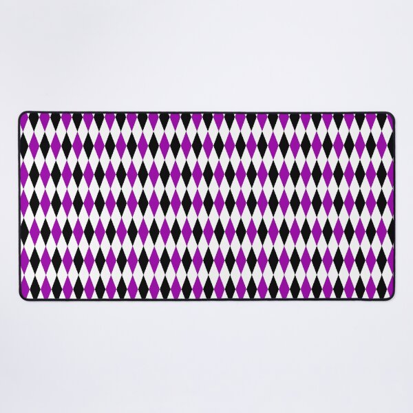 Item preview, Purple Black White Harlequin Diamonds Pattern - Light designed and sold by PatternTitan.