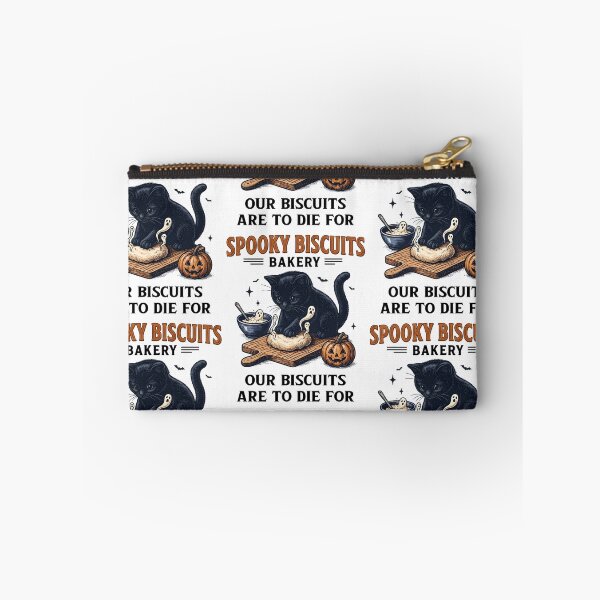 Item preview, Spooky Biscuits Bakery Halloween Cat Baking Pun designed and sold by RDGNR.