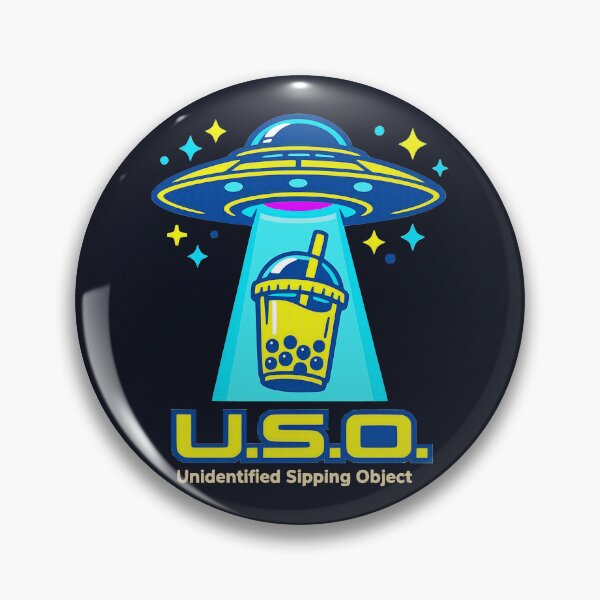 Item preview, UFO Boba Tea Unidentified Sipping Object Cute Space Alien designed and sold by KungPowUnicorn.