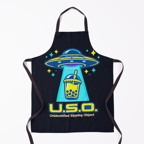 Item preview, UFO Boba Tea Unidentified Sipping Object Cute Space Alien designed and sold by KungPowUnicorn.