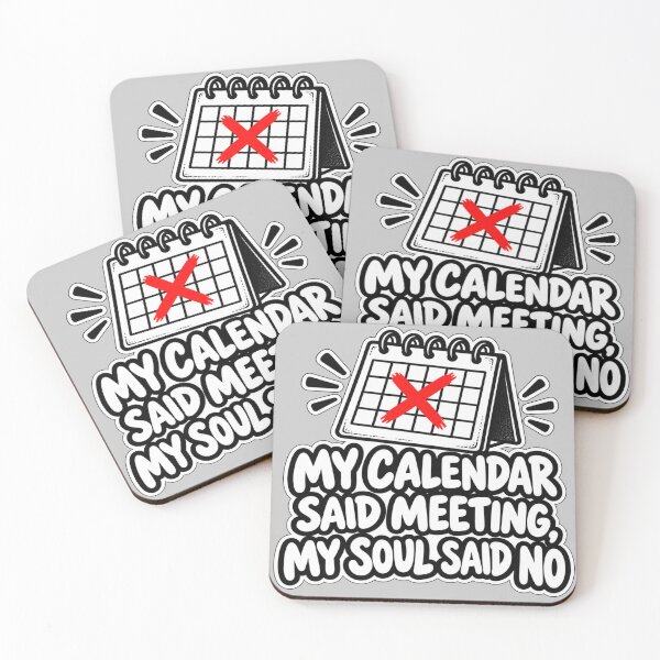 Item preview, My Calendar Said Meeting My Soul Said No - Funny Office Humor Gift designed and sold by OrientKes.