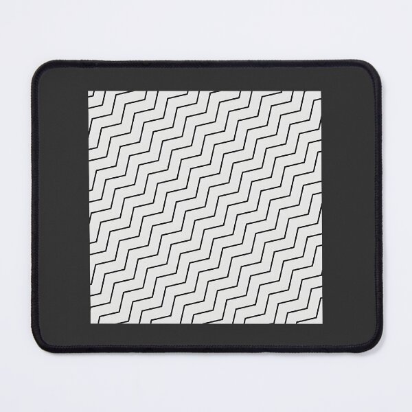 Item preview, Black Zig Zag Lines Pattern Abstract Geometric Design designed and sold by cc2010.