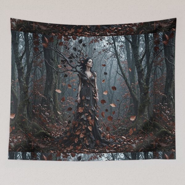 Item preview, Witch Becoming Forest – Gothic Autumn designed and sold by Roberta Calabrese.