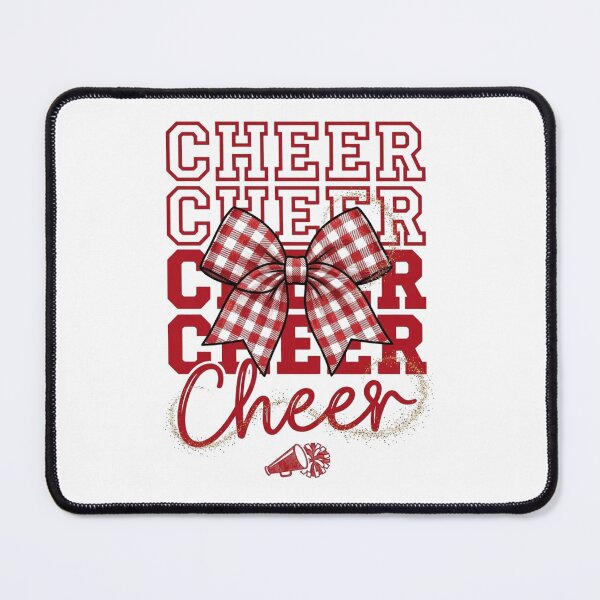 Item preview, Cheer Buffalo Plaid Bow Cheerleader Game Day designed and sold by designwiss.