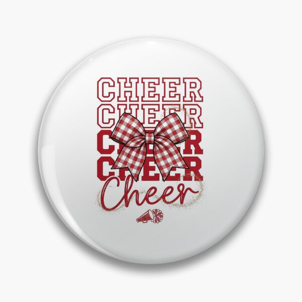 Item preview, Cheer Buffalo Plaid Bow Cheerleader Game Day designed and sold by designwiss.