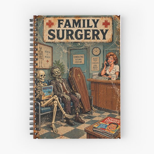 Item preview, Queuing at the GP's surgery designed and sold by halibutgoatramb.