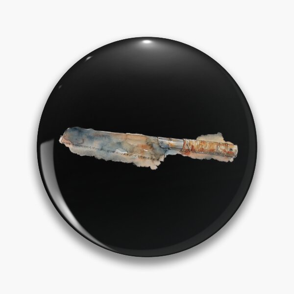 Item preview, Vintage Watercolor Saw Blade Weapon Design designed and sold by bvdesignart.