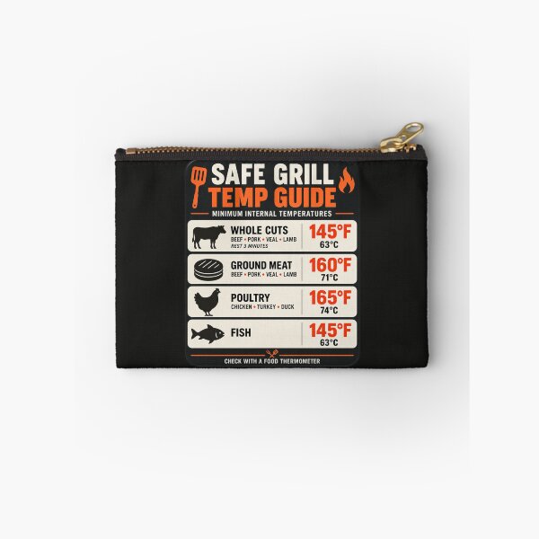 Item preview, Meat Temperature Magnet – Safe Grill Temp Guide BBQ Cooking Chart designed and sold by astersgraphics.