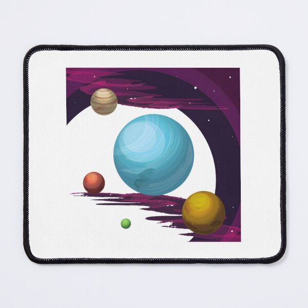 Item preview, Pluto and Baby Pluto Cute Space Illustration Design designed and sold by LukisanHana.