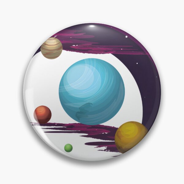 Item preview, Pluto and Baby Pluto Cute Space Illustration Design designed and sold by LukisanHana.