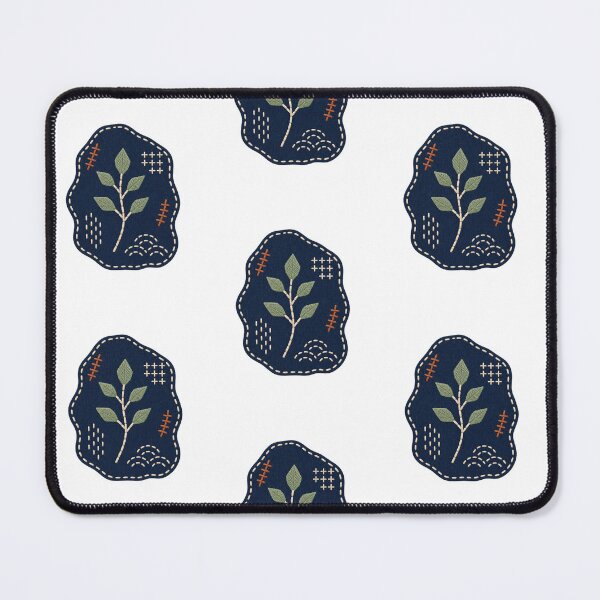 Item preview, Botanical Embroidered Patch – Visible Mending & Nature Style designed and sold by Otakunited.