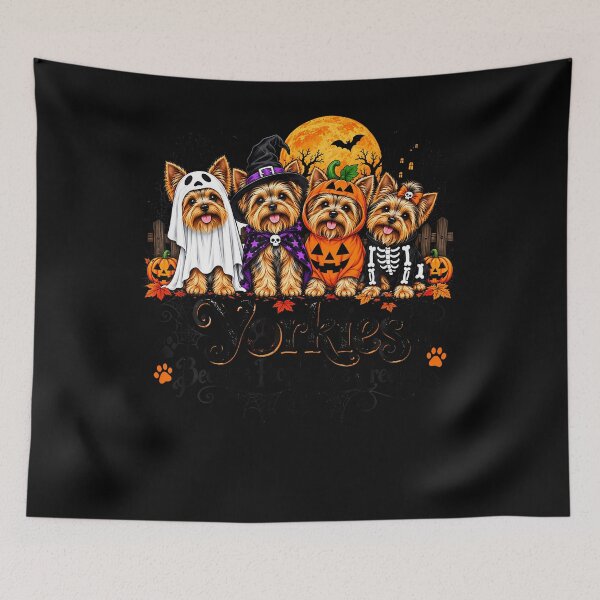 Item preview, Yorkies Because People Are Creepy Funny Halloween Dog designed and sold by Tomtomatos.