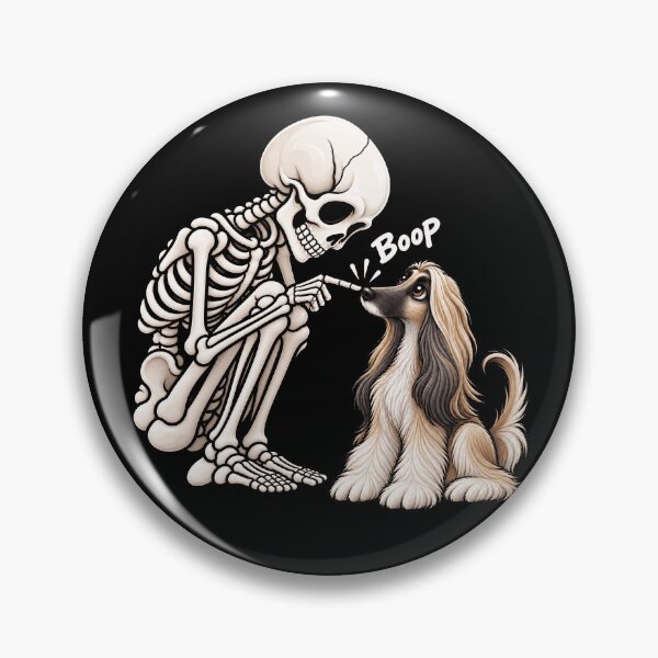 Artikelvorschau, Lustiges Skelett-Afghanischer Windhund Boop Halloween-Design Mama Papa entworfen und verkauft von rafaeltto.